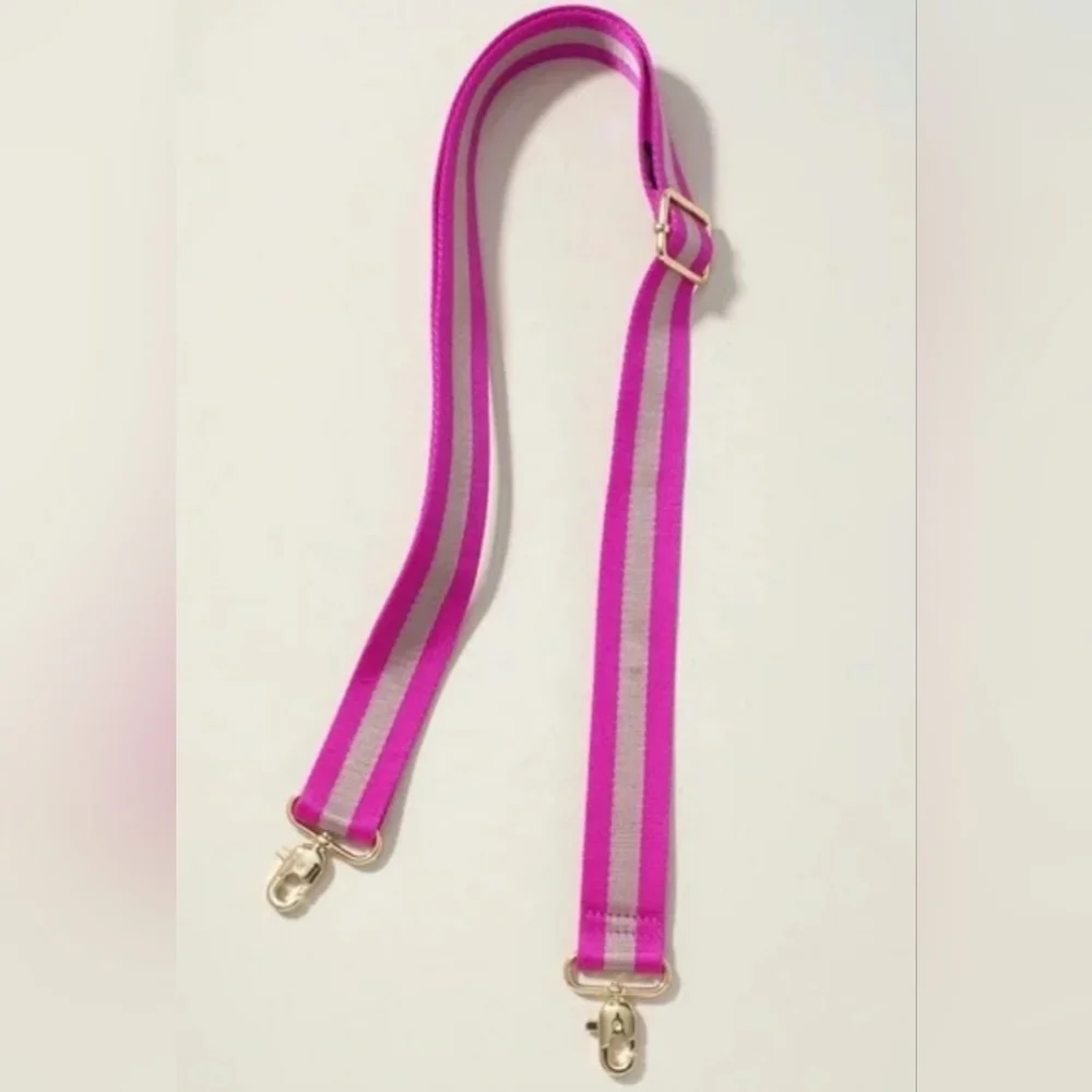 NWOT Stella & Dot Hot Pink Adjustable Strap With Gold Hardware *Retired* - Picture 2 of 3